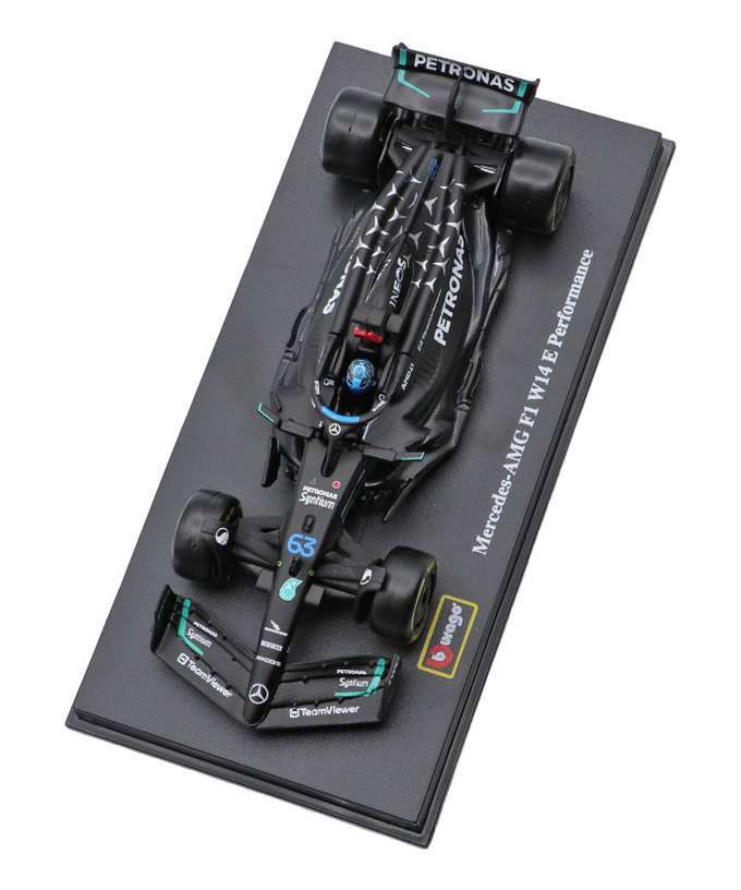 ブラゴ 1/43スケール メルセデス AMG ペトロナス F1 W14 E パフォーマンス ジョージ・ラッセル 2023年（ドライバー付属）/23f1m拡大画像