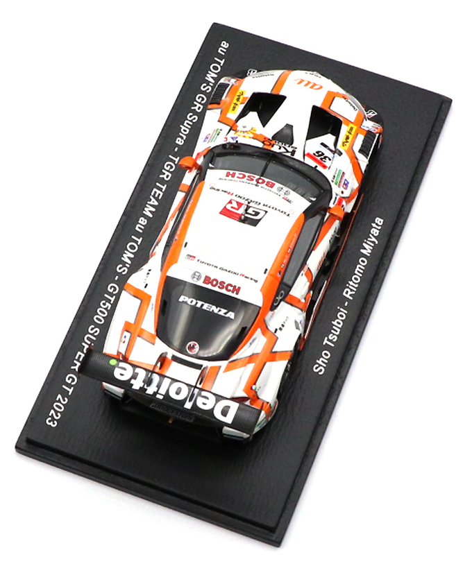 スパーク 1/43スケール au トムス GR スープラ TGR TEAM au TOMS NO.36 坪井翔 / 宮田莉朋 GT500 スーパーGT 2023年拡大画像