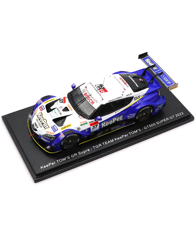 スパーク 1/43スケール キーパー トムス GR スープラ TGR TEAM KeePer TOMS NO.37 サッシャ・フェネストラズ / 宮田莉朋 GT500 スーパーGT 2022年 拡大画像