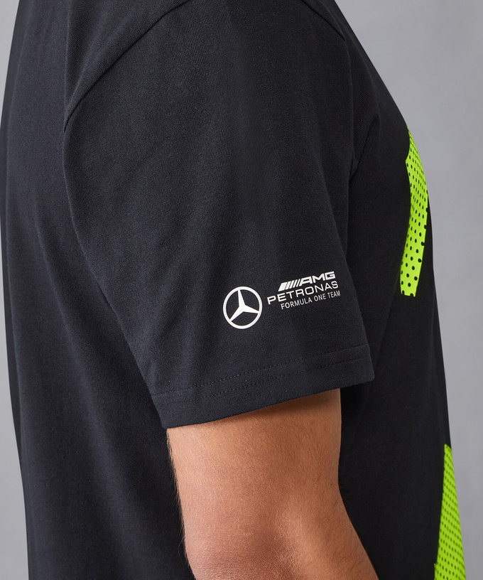 【60%オフセール】メルセデス AMG ペトロナス F1チーム FW ルイス・ハミルトン Tシャツ BK /FN-W拡大画像