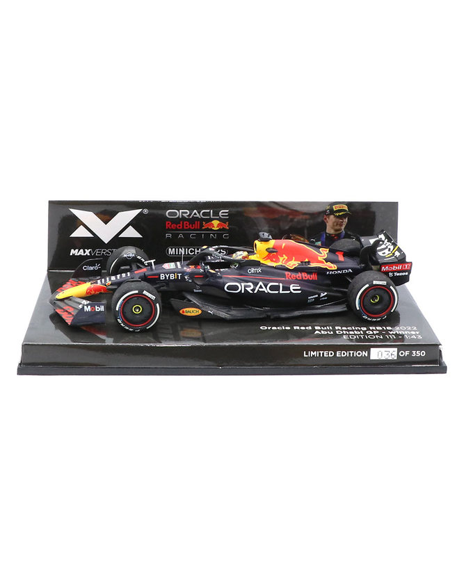 フェルスタッペン別注 ミニチャンプス 1/43スケール オラクル レッドブル レーシング ホンダ RB18 マックス・フェルスタッペン 2022年 アブダビGP 優勝 /ARB拡大画像