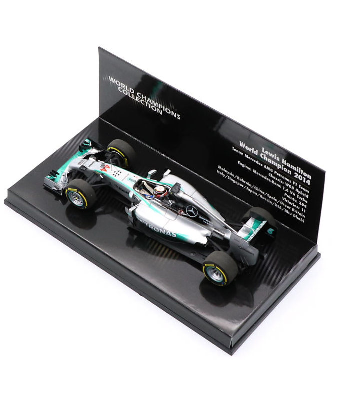 ミニチャンプス 1/43スケール メルセデス AMG ペトロナス F1 チーム W05 ハイブリッド ルイス・ハミルトン 2014年 ワールドチャンピオン拡大画像