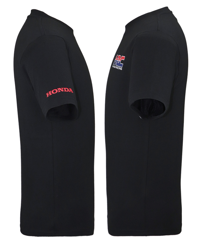 HRC Honda RACING Tシャツ Vertical ブラック拡大画像