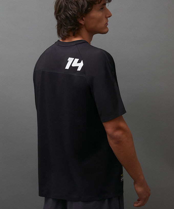 アストンマーチン アラムコ コグ二ザント F1 チーム フェルナンド・アロンソ KIMOA ライフスタイル アクティブ  Tシャツ ブラック拡大画像