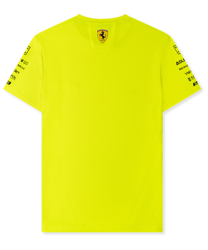 フェラーリ ハイパーカー AFコルセ チーム WEC セーフティー Tシャツ イエロー 2024/ferwec拡大画像
