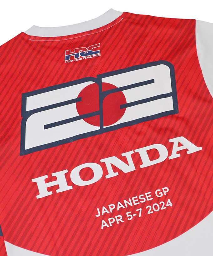 【50%オフセール】角田裕毅 x HRC Honda RACING コラボ Tシャツ 日の丸 2024拡大画像