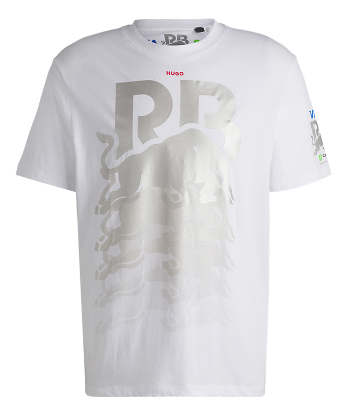 VISA CASH APP RB F1 チーム ライフスタイル コマーシャル ダイナミックロゴ Tシャツ 2024 ホワイト拡大画像
