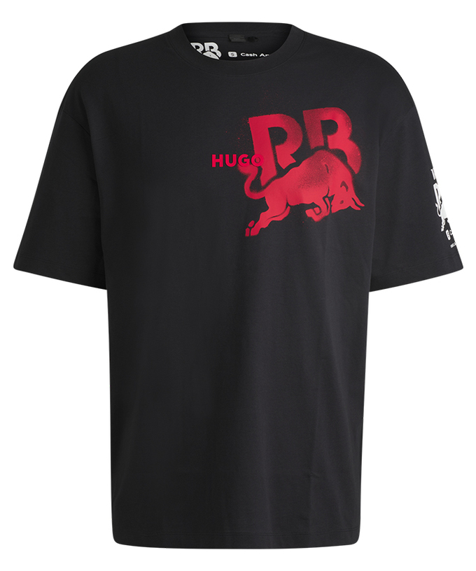 VISA CASH APP RB F1 チーム ライフスタイル コマーシャル グラフィックロゴ Tシャツ 2024 ブラック拡大画像