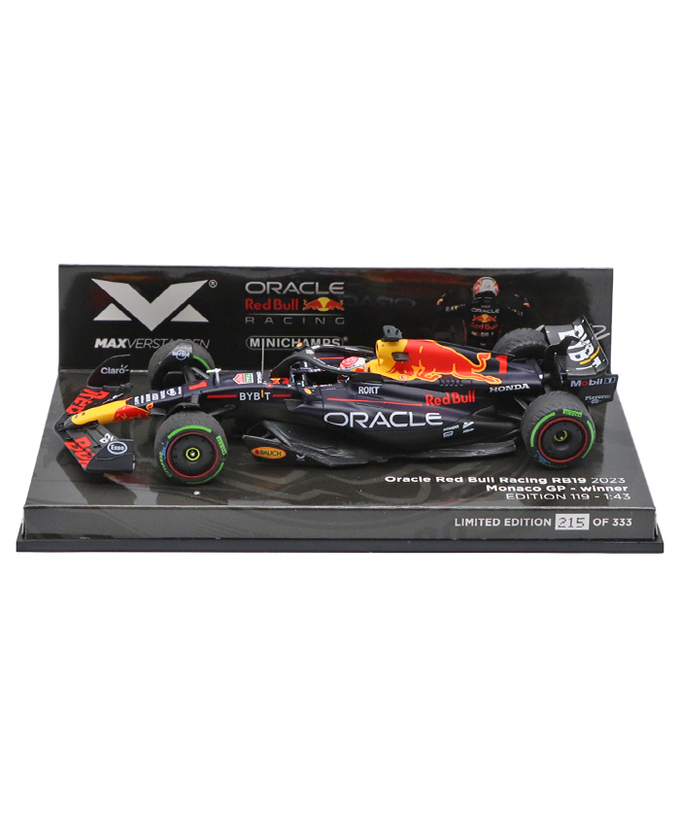 フェルスタッペン別注 ミニチャンプス 1/43スケール オラクル レッドブル レーシング ホンダ RB19 マックス・フェルスタッペン 2023年 モナコGP 優勝 /ARB/23f1m拡大画像