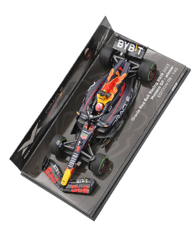 フェルスタッペン別注 ミニチャンプス 1/43スケール オラクル レッドブル レーシング ホンダ RB19 マックス・フェルスタッペン 2023年 モナコGP 優勝 /ARB/23f1m拡大画像