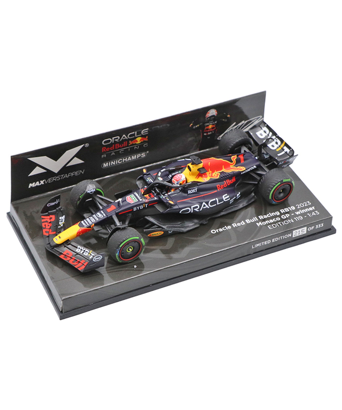 フェルスタッペン別注 ミニチャンプス 1/43スケール オラクル レッドブル レーシング ホンダ RB19 マックス・フェルスタッペン 2023年 モナコGP 優勝 /ARB/23f1m拡大画像