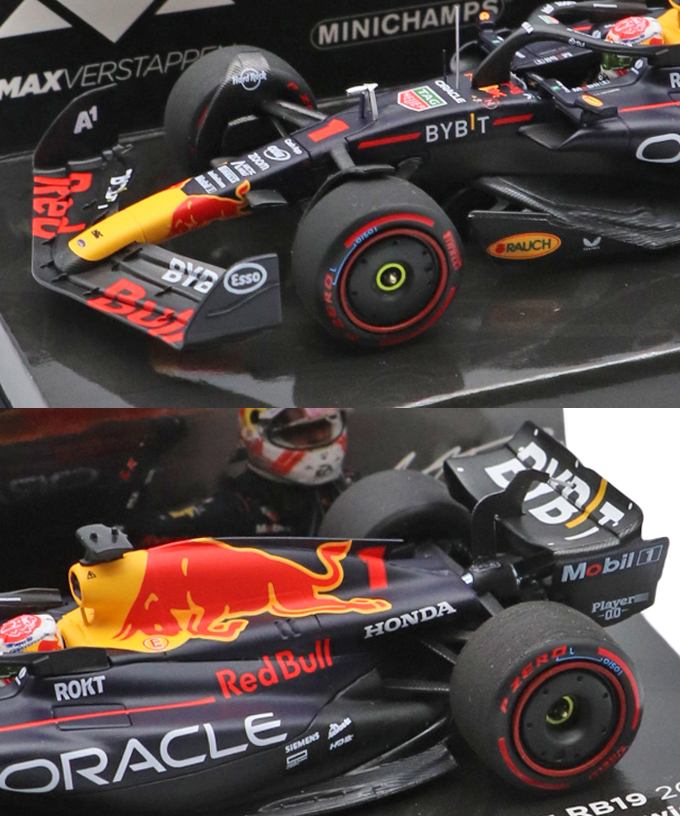 フェルスタッペン別注 ミニチャンプス 1/43スケール オラクル レッドブル レーシング ホンダ RB19 マックス・フェルスタッペン 2023年 オーストリアGP 優勝 /ARB/23f1m拡大画像