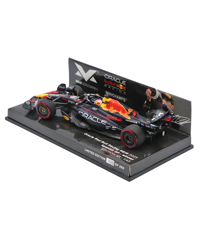 フェルスタッペン別注 ミニチャンプス 1/43スケール オラクル レッドブル レーシング ホンダ RB19 マックス・フェルスタッペン 2023年 スペインGP 優勝 /ARB/23f1m拡大画像