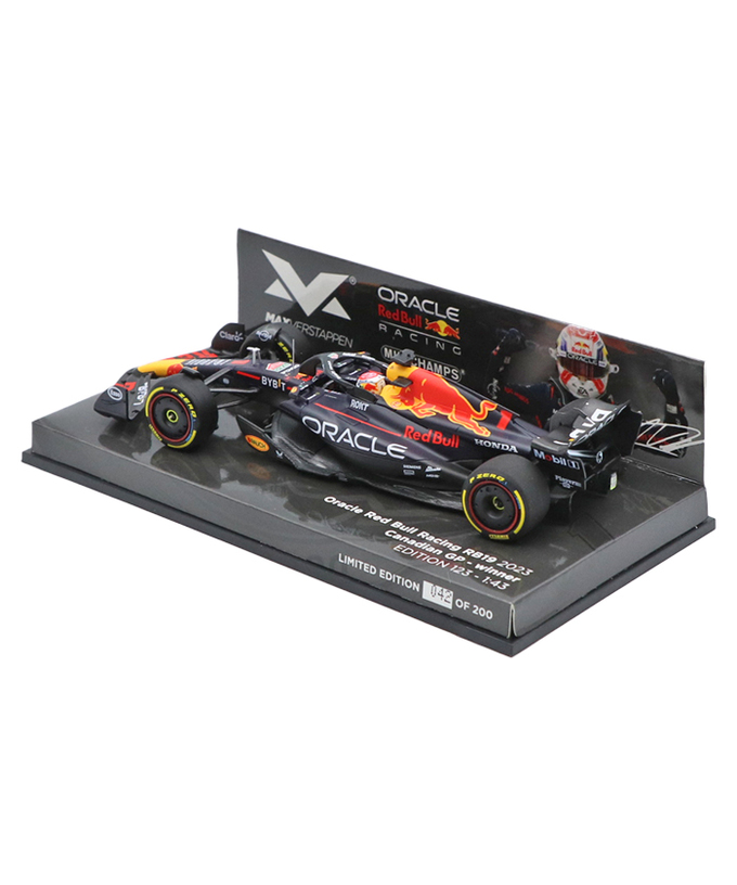 フェルスタッペン別注 ミニチャンプス 1/43スケール オラクル レッドブル レーシング ホンダ RB19 マックス・フェルスタッペン 2023年 カナダGP 優勝 /ARB/23f1m拡大画像