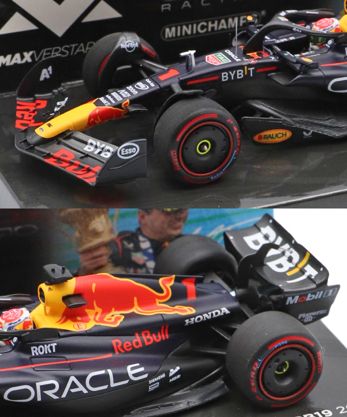 フェルスタッペン別注 ミニチャンプス 1/43スケール オラクル レッドブル レーシング ホンダ RB19 マックス・フェルスタッペン 2023年 イギリスGP 優勝 /ARB/23f1m拡大画像