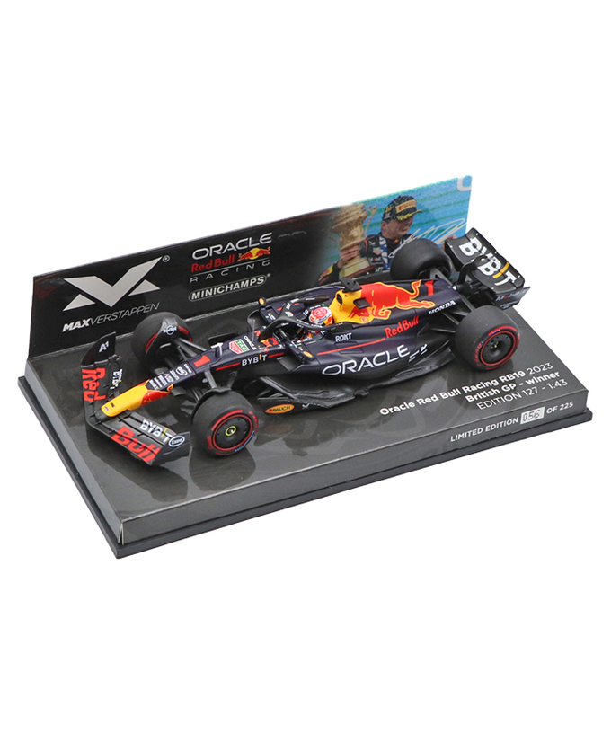 フェルスタッペン別注 ミニチャンプス 1/43スケール オラクル レッドブル レーシング ホンダ RB19 マックス・フェルスタッペン 2023年 イギリスGP 優勝 /ARB/23f1m拡大画像