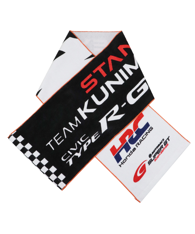 【50%オフセール】HRC Honda RACING x スーパーGT参戦チーム コラボ TEAM KUNIMITSU タオルマフラー拡大画像