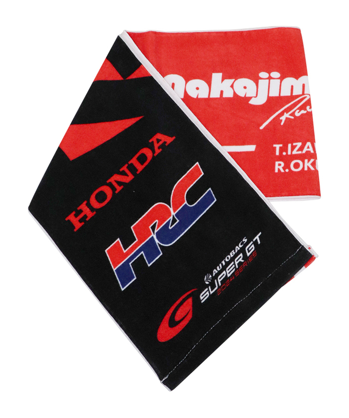 【50%オフセール】HRC Honda RACING x スーパーGT参戦チーム コラボ Astemo REAL RACING タオルマフラー拡大画像