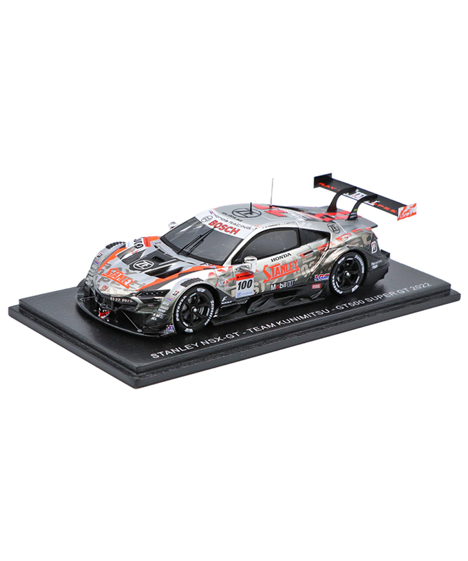 スパーク 1/43スケール スタンレー NSX-GT TEAM KUNIMITSU NO.100 山本尚貴 / 牧野任祐 GT500 スーパーGT 2022年拡大画像