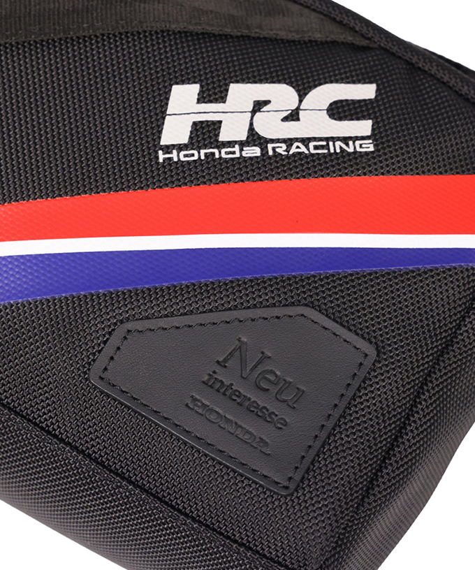 HRC Honda RACING x ノイインテレッセ トリコロール ミニショルダーバッグ ブラック拡大画像