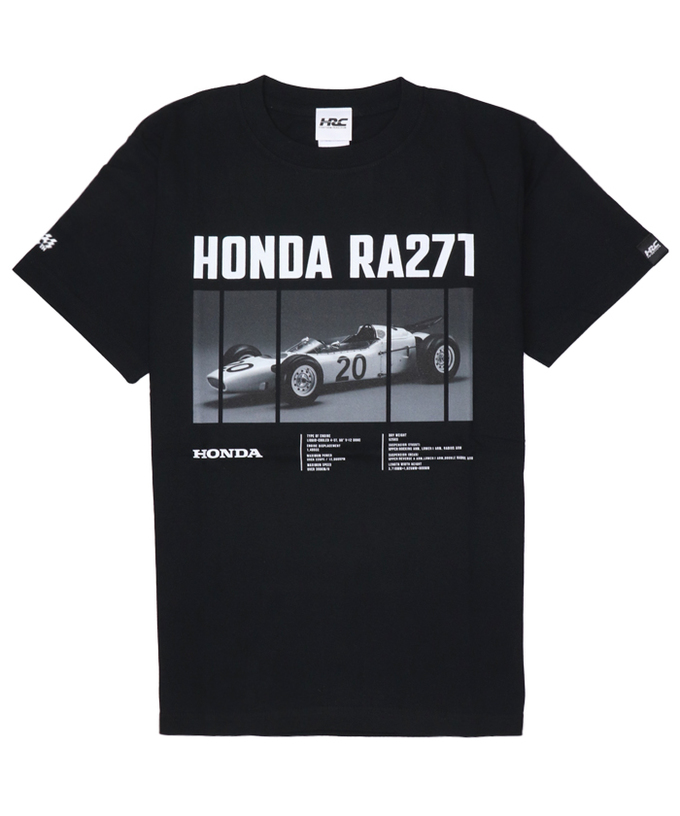 【30%オフセール】ホンダ F1参戦 60周年記念 HONDA RA271 Tシャツ #2 ブラック拡大画像