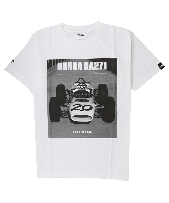 【30%オフセール】ホンダ F1参戦 60周年記念 HONDA RA271 Tシャツ #1 ホワイト拡大画像