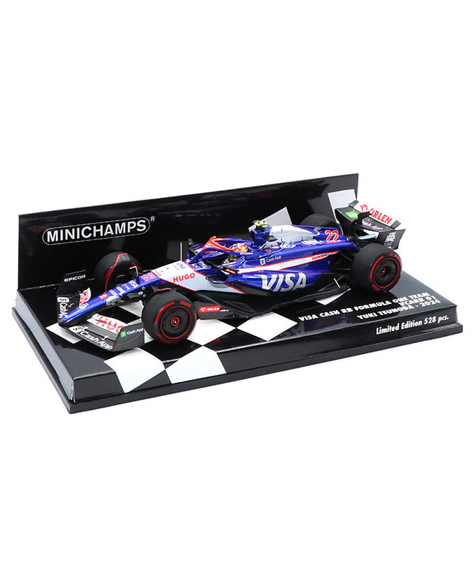 ミニチャンプス 1/43スケール VISA CASH APP RB F1 ホンダ VCARB 01 角田裕毅 2024年拡大画像