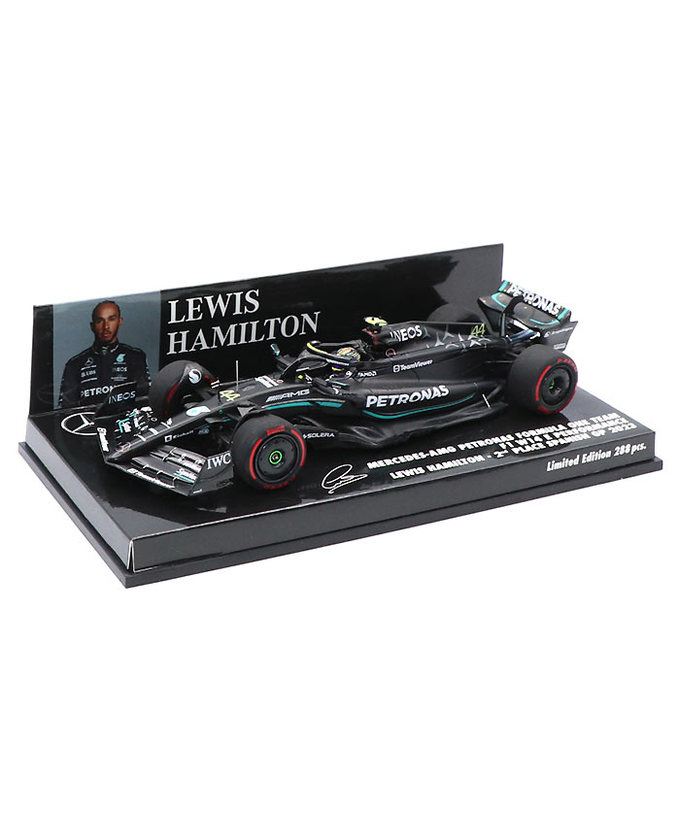 ミニチャンプス 1/43スケール メルセデス AMG ペトロナス F1 W14 E パフォーマンス ルイス・ハミルトン 2023年 スペインGP 2位入賞 /23f1m拡大画像