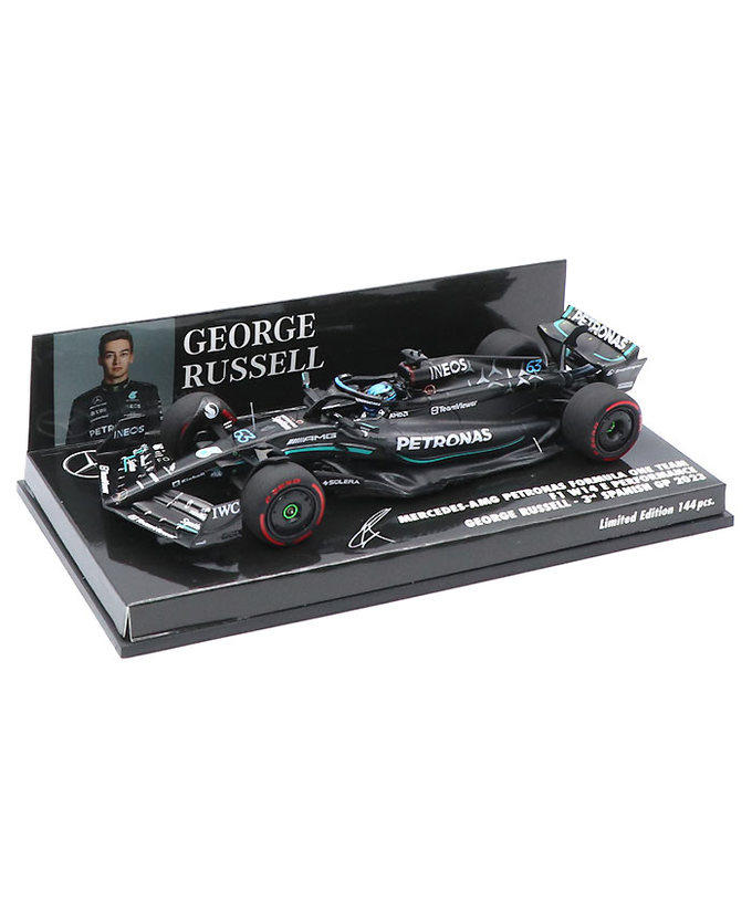 ミニチャンプス 1/43スケール メルセデス AMG ペトロナス F1 W14 E パフォーマンス ジョージ・ラッセル 2023年 スペインGP 3位入賞 /23f1m拡大画像