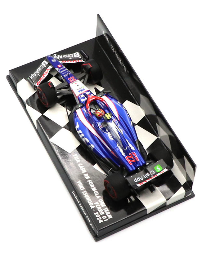 ミニチャンプス 1/43スケール VISA CASH APP RB F1 ホンダ VCARB 01 角田裕毅 2024年拡大画像