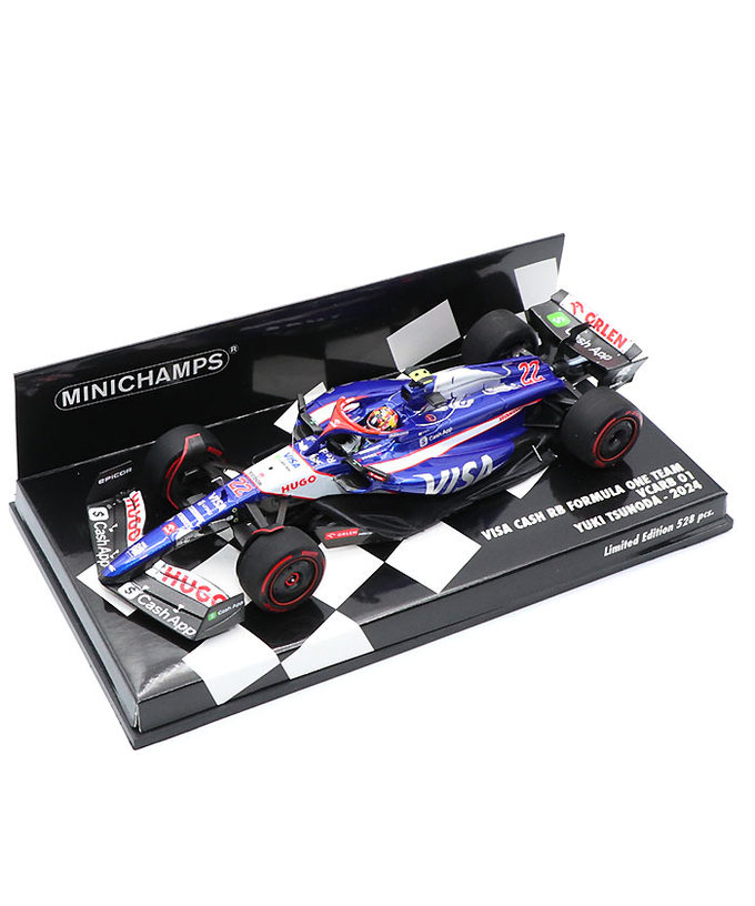 ミニチャンプス 1/43スケール VISA CASH APP RB F1 ホンダ VCARB 01 角田裕毅 2024年拡大画像