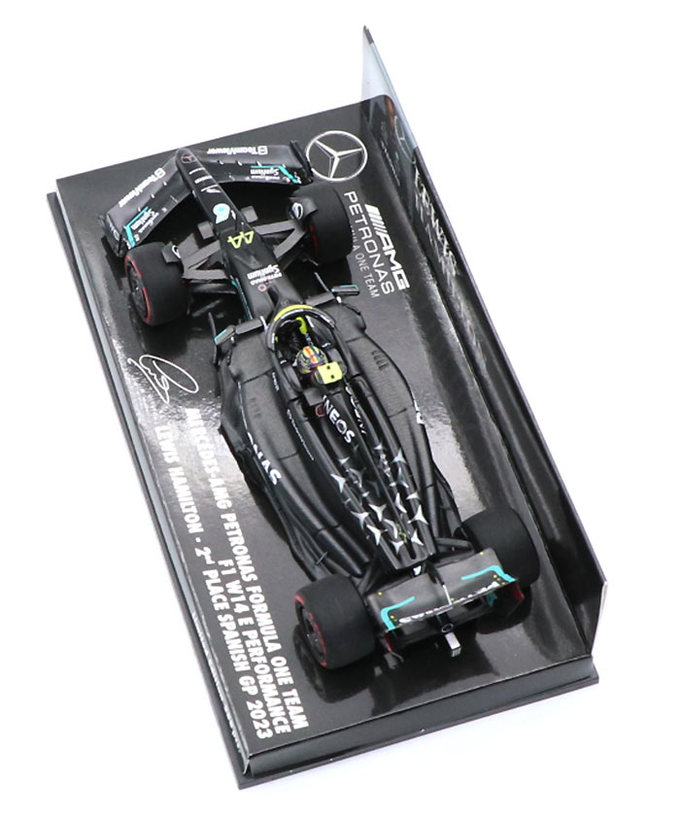 ミニチャンプス 1/43スケール メルセデス AMG ペトロナス F1 W14 E パフォーマンス ルイス・ハミルトン 2023年 スペインGP 2位入賞 /23f1m拡大画像