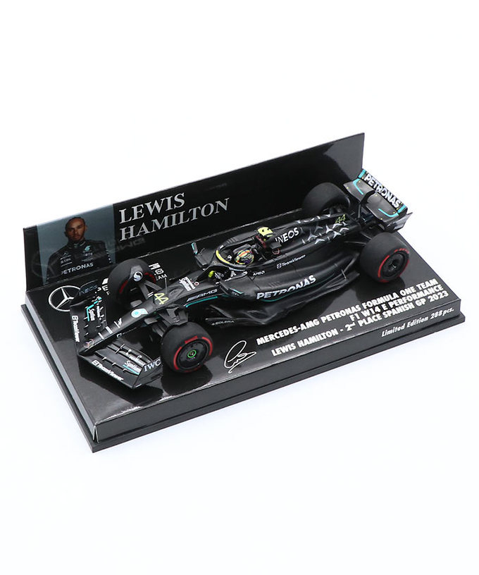 ミニチャンプス 1/43スケール メルセデス AMG ペトロナス F1 W14 E パフォーマンス ルイス・ハミルトン 2023年 スペインGP 2位入賞 /23f1m拡大画像