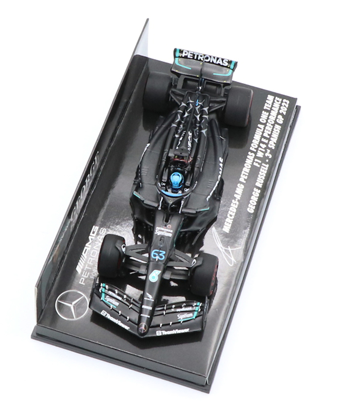 ミニチャンプス 1/43スケール メルセデス AMG ペトロナス F1 W14 E パフォーマンス ジョージ・ラッセル 2023年 スペインGP 3位入賞 /23f1m拡大画像