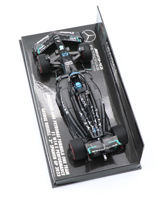 ミニチャンプス 1/43スケール メルセデス AMG ペトロナス F1 W14 E パフォーマンス ジョージ・ラッセル 2023年 スペインGP 3位入賞 /23f1m拡大画像