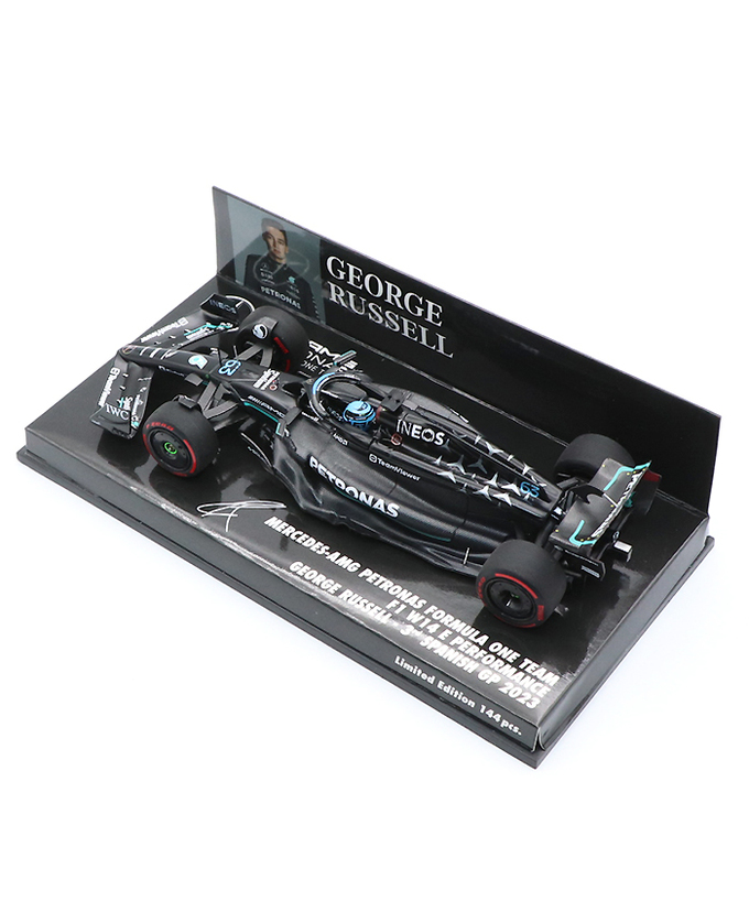 ミニチャンプス 1/43スケール メルセデス AMG ペトロナス F1 W14 E パフォーマンス ジョージ・ラッセル 2023年 スペインGP 3位入賞 /23f1m拡大画像