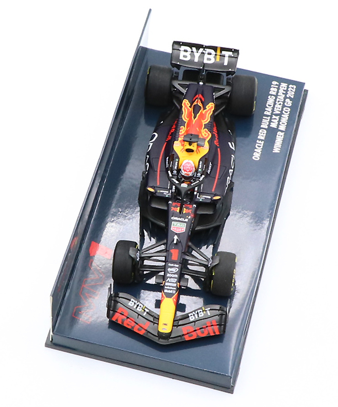 ミニチャンプス 1/43スケール オラクル レッドブル レーシング ホンダ RB19 マックス・フェルスタッペン 2023年 モナコGP 優勝 /ARB/23f1m拡大画像