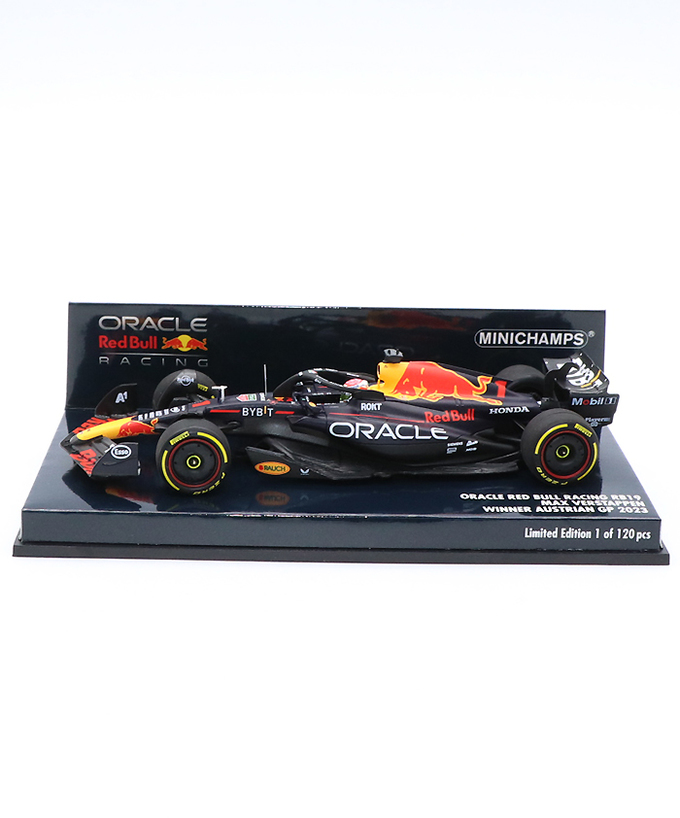 ミニチャンプス 1/43スケール オラクル レッドブル レーシング ホンダ RB19 マックス・フェルスタッペン 2023年 オーストリアGP 優勝 /ARB/23f1m拡大画像