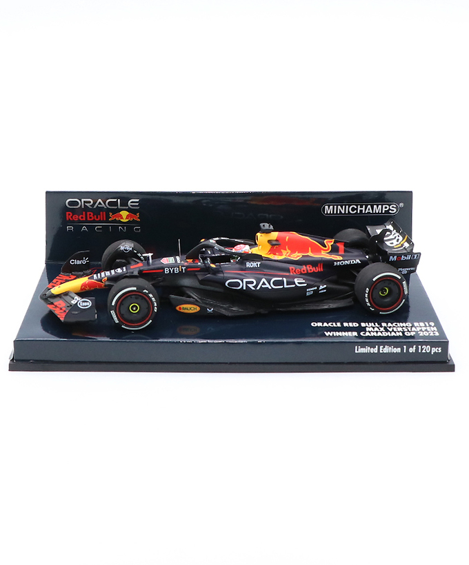 ミニチャンプス 1/43スケール オラクル レッドブル レーシング ホンダ RB19 マックス・フェルスタッペン 2023年 カナダGP 優勝 /ARB/23f1m拡大画像