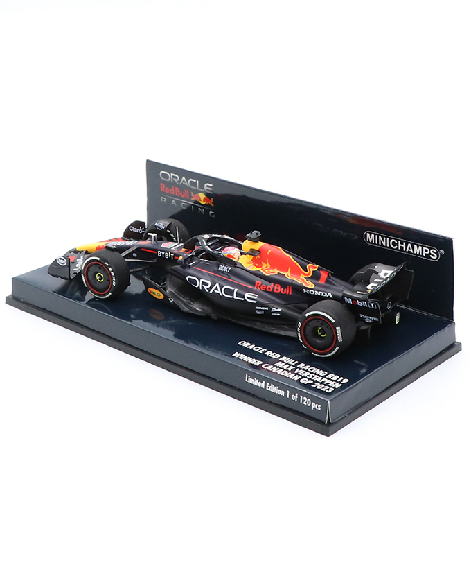 ミニチャンプス 1/43スケール オラクル レッドブル レーシング ホンダ RB19 マックス・フェルスタッペン 2023年 カナダGP 優勝 /ARB/23f1m拡大画像