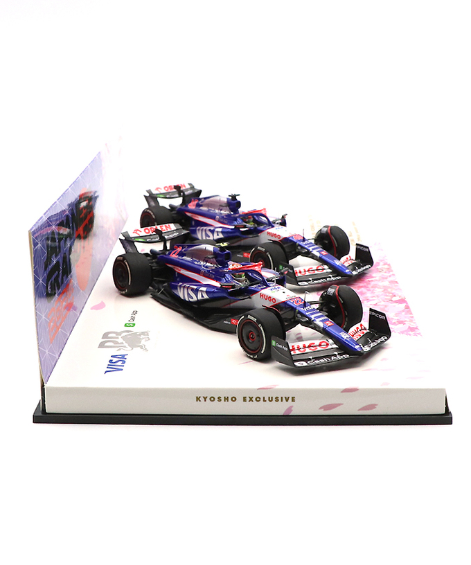 【購入数制限有/おひとり様1台まで】京商別注 ミニチャンプス 1/43スケール VISA CASH APP RB F1 ホンダ VCARB 01 角田裕毅 & 岩佐歩夢 2024年 日本GP 2台セット拡大画像