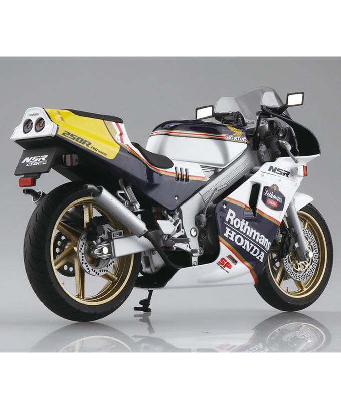 青島 1/12スケール ホンダ NSR250R SP 1988年 ロスマンズ セイシェルナイトブルー/ホワイト拡大画像