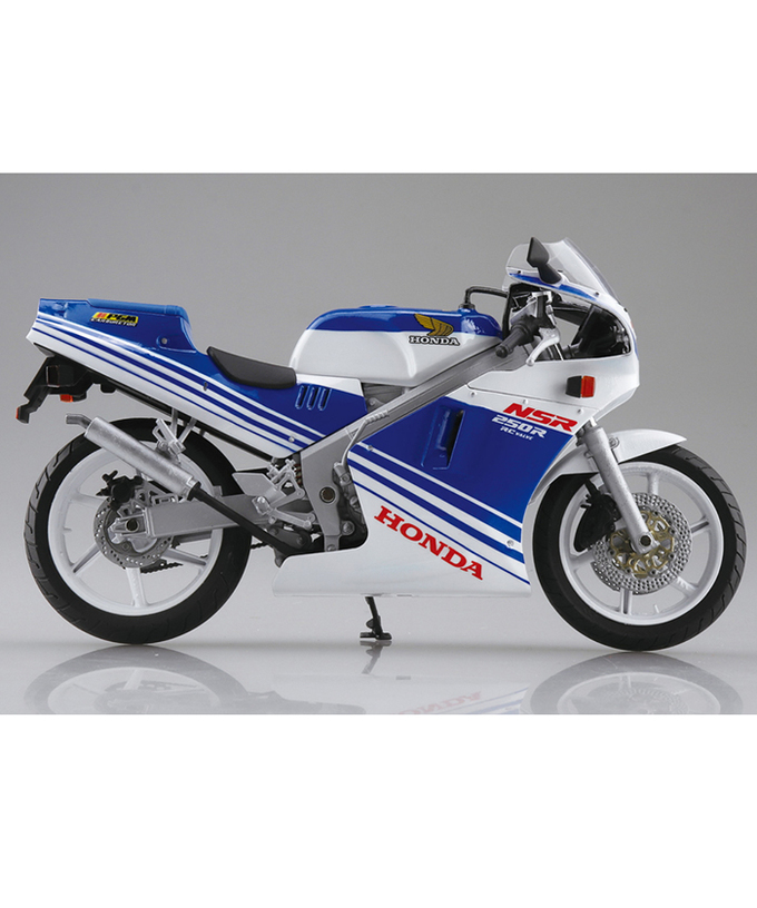 青島 1/12スケール ホンダ NSR250R 1988年 テラブルー/ロスホワイト拡大画像