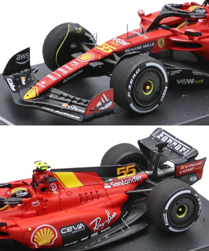 ルックスマート 1/43スケール フェラーリ SF23 カルロス・サインツ 2023年 イタリアGP /23f1m拡大画像