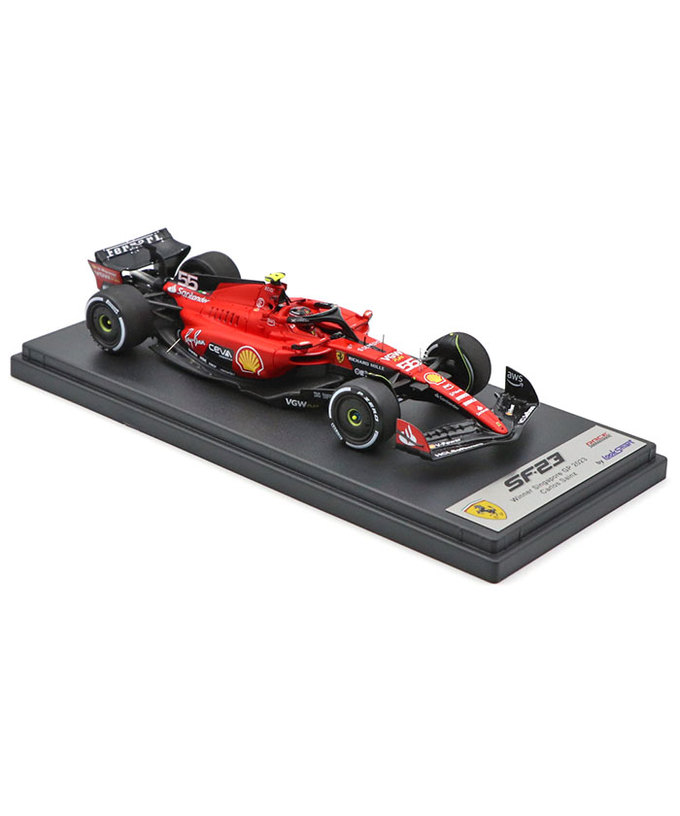 ルックスマート 1/43スケール フェラーリ SF23 カルロス・サインツ 2023年 シンガポールGP 優勝/23f1m拡大画像