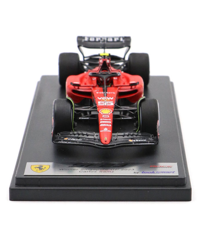 ルックスマート 1/43スケール フェラーリ SF23 カルロス・サインツ 2023年 シンガポールGP 優勝/23f1m拡大画像