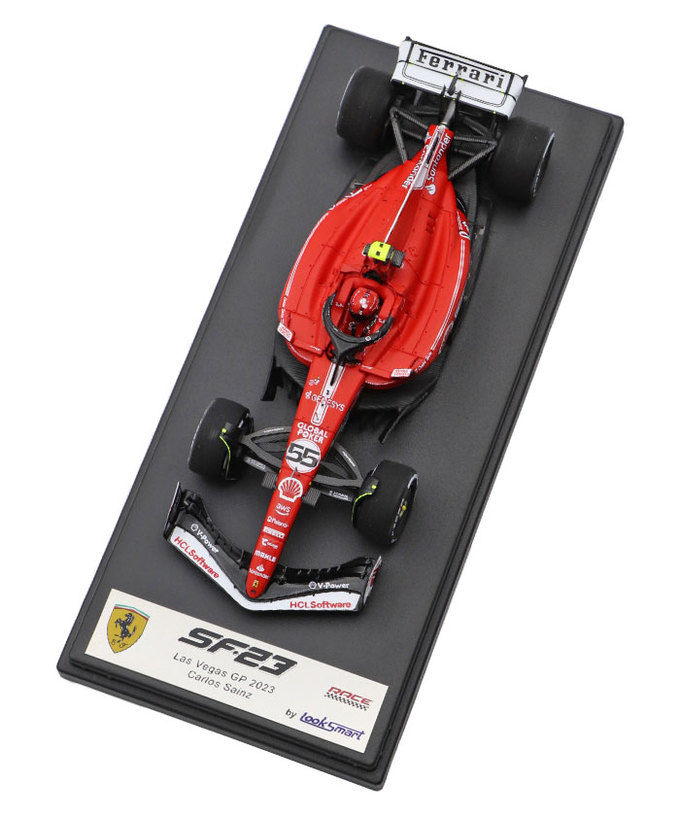 ルックスマート 1/43スケール フェラーリ SF23 カルロス・サインツ 2023年 ラスベガスGP /23f1m拡大画像