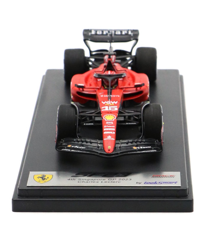 ルックスマート 1/43スケール フェラーリ SF23 シャルル・ルクレール 2023年 シンガポールGP 4位入賞/23f1m拡大画像