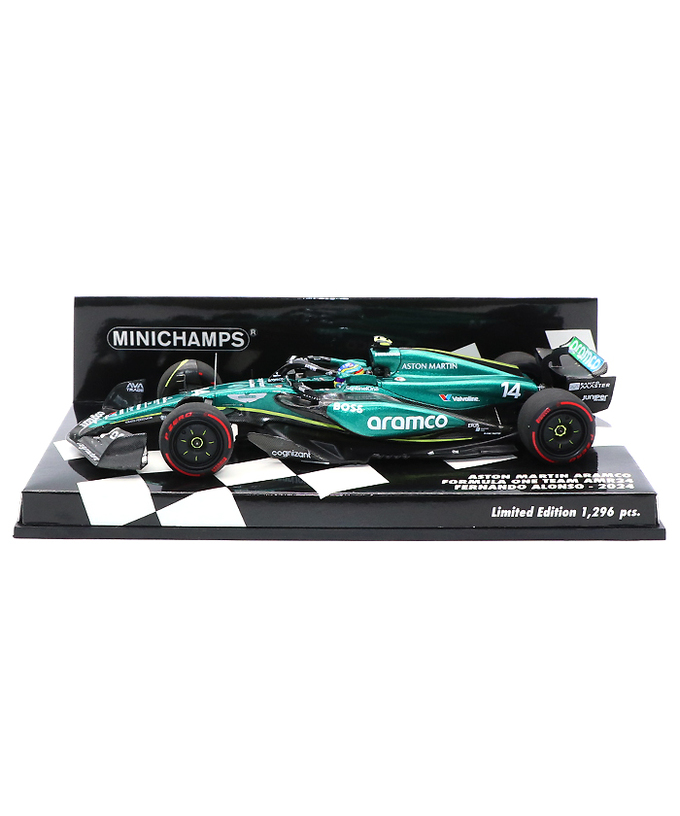 ミニチャンプス 1/43スケール アストンマーチン アラムコ F1 チーム AMR24 フェルナンド・アロンソ 2024年 /24f1m拡大画像