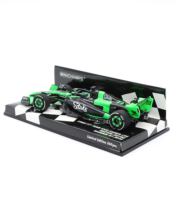 ミニチャンプス 1/43スケール ステーク F1 チーム KICK ザウバー C44 バルテリ・ボッタス 2024年 バーレーンGP /24f1m拡大画像